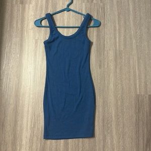 Blue mini dress